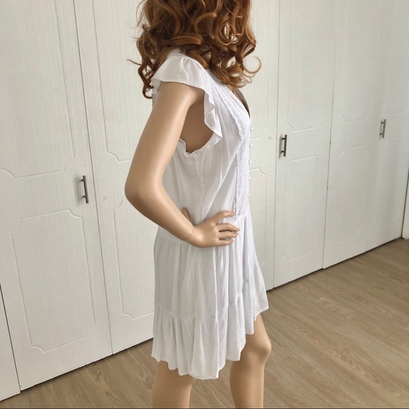 Sanctuary White Ruffle Dress with Embroidery - Picture 2 of 5
